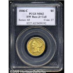1846-C $5 MS62 PCGS.