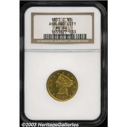 1851-C $5 MS64 NGC.