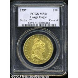 1797 $10 Large Eagle MS61 PCGS.