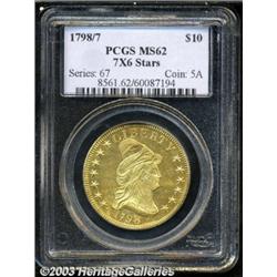 1798/7 $10 7x6 Stars MS62 PCGS.