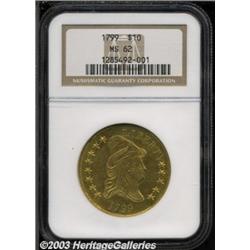 1799 $10 Large Stars Obverse MS62 NGC.