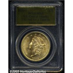 1856-S $20 Full Serif, S Tilted Right MS62 PCGS