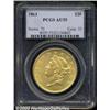 Image 1 : 1863 $20 AU55 PCGS.