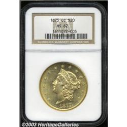 1875-CC $20 MS62 NGC.
