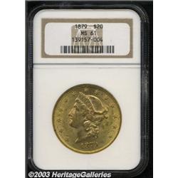 1879 $20 MS61 NGC.