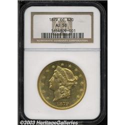1879-CC $20 AU58 NGC.
