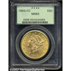 1883-CC $20 MS63 PCGS.