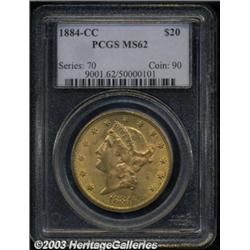 1884-CC $20 MS62 PCGS.