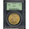 Image 1 : 1889 $20 MS61 PCGS.