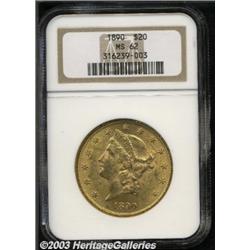 1890 $20 MS62 NGC.