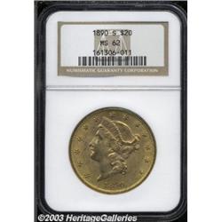 1890-S $20 MS62 NGC.