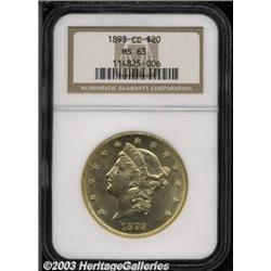 1893-CC $20 MS63 NGC.