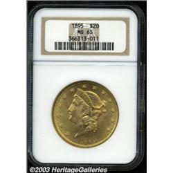 1895 $20 MS65 NGC.