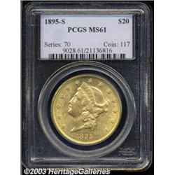 1895-S $20 MS61 PCGS.