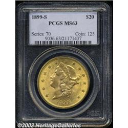 1899-S $20 MS63 PCGS.