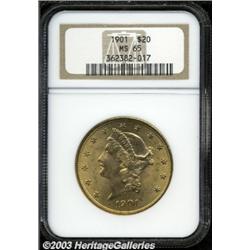1901 $20 MS65 NGC.