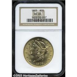 1903 $20 MS65 NGC.