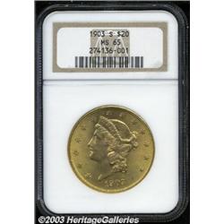 1903-S $20 MS65 NGC.