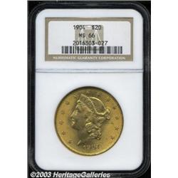 1904 $20 MS66 NGC.