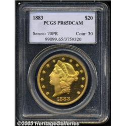 1883 $20 PR65 Deep Cameo PCGS.