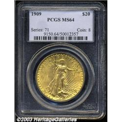 1909 $20 MS64 PCGS.