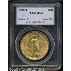1909/8 $20 MS62 PCGS.