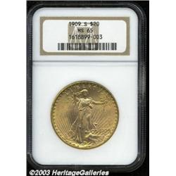 1909-S $20 MS65 NGC.