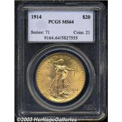 1914 $20 MS64 PCGS.