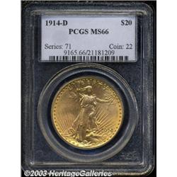 1914-D $20 MS66 PCGS.