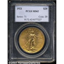 1921 $20 MS62 PCGS.