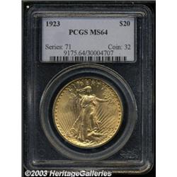 1923 $20 MS64 PCGS.