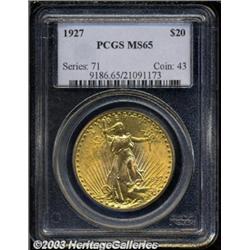 1927 $20 MS65 PCGS.