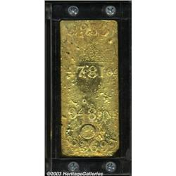 Kellogg & Humbert Gold Assay Ingot.