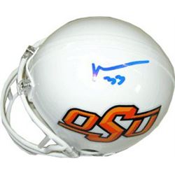 Vernand Morency Signed Oklahoma State Replica Mini Helmet