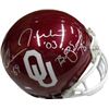 Image 1 : Oklahoma Sooners Signed Oklahoma Sooners Heisman Trophy Winners Replica Mini Helmet- Signed By 3