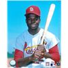 Image 1 : Lou Brock Unsigned St. Louis Cardinals 8X10 Photo