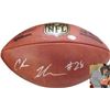 Image 1 : Chris Johnson Signed NFL Official Duke Football (New York Jets/Tennessee Titans)