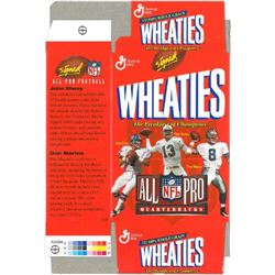 John Elway Unsigned Denver Broncos Mini Wheaties Box (Flat) Commemorative Box Unused W/Marino & Aikm