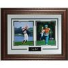 Image 1 : Payne Stewart Unsigned 2 Photo Signature Series 21X25 Leather Framed