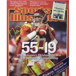 Matt Leinart Signed USC Trojans SI Cover 16X20 Photo From January 10, 2005- Leinart Hologram