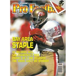 Jerry Rice Unsigned San Francisco 49Ers Athlon Sports 1991 NFL Pro Football Preview Magazine