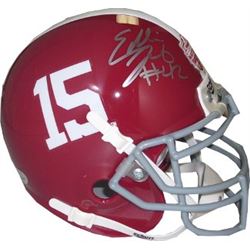 Eddie Lacy Signed Alabama Crimson Tide 2012 National Championship BCS Logo Schutt Authentic Mini Hel