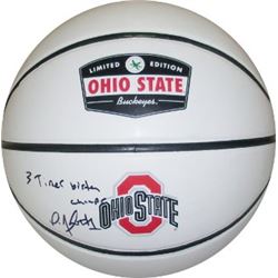 Deshaun Thomas Signed Ohio State Buckeyes Rawlings Logo Basketball 3 Times Big Ten Champs (Black Sig