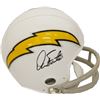 Image 1 : Dan Fouts Signed San Diego Chargers TB Riddell 2Bar White Mini Helmet