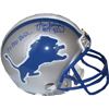 Image 1 : Lem Barney Signed Detroit Lions Replica Mini Helmet  HOF 92 & 7 X Pro Bowl