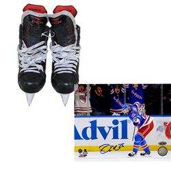 Raphael Diaz Skates - New York Rangers Game Used #4 Skate Pair