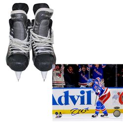 Anton Stralman Skates - New York Rangers Game Used #6 Skate Pair