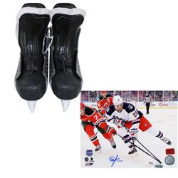 Derek Stepan Skates - New York Rangers Game Used #21 Skate Pair (No Blades)