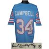 Image 1 : Earl Campbell Signed Houston Oilers Prostyle TB Blue Jersey HOF 91- JSA Hologram