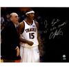 Carmelo Anthony/Jim Boeheim Dual Signed Black Background Signed 16X20 Photo W/" 2003 Champs" Insc.